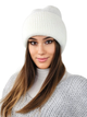 Czapka damska beanie Kamea K.23.032.01 54-60 Biała (5903246783216) - obraz 1