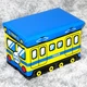 Ящик-пуф для іграшок складаний поїзд UKC Play Baby Lets Go Train 40х25 см Різнобарвний (00607-trаin) - зображення 3