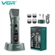 Аккумуляторная беспроводная машинка для стрижки волос VGR V-696 с LED дисплеем и ТУРБО режимом - изображение 1