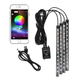 Автомобільна RGB led-підсвітка для авто, вологозахисна з USB і керуванням зі смаконфона - зображення 3