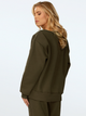 Bluza damska bez kaptura elegancka DKaren Rehema S Khaki (5903251473324) - obraz 2