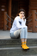 Шкарпетки з написом Love Yourself безшовні ORGANIC cotton JILL ANTONY 35-37 арт. 31029 - зображення 2