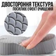 Мочалка для скрабирования тела для ванны массажная мягкая губка для пилинга тела BRS Grey - изображение 4