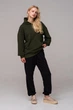 Худи оверсайз женское Plus Size Khaki Хаки 6XL - изображение 2