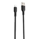 Кабель Proove Rebirth USB to Lightning 2.4A (1m) Black - изображение 1
