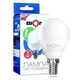 Світлодіодна лед LED лампа 7W 7Вт Е14 4500К кулька G45 нейтральне біле денне світло ff001 - зображення 1