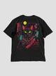 Футболка жіноча оверсайз Dubhumans Cyber Cat Чорний XL-2XL (CC-TWO-B-XL2XL) - зображення 5