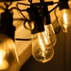 Уличная гирлянда ретро S14 на 10 LED ламп 5м желтая светодиодная праздничная фасадная декор Garlando - изображение 7