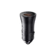 Автомобільний зарядний пристрій Baseus Golden Contactor Dual Fast Charger Car Charger USB+Type-C 3A 60W Dark Grey (CGJM000113) - зображення 3