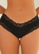 Женские хлопковые трусики бразилианы с кружевом Comfort Autumn (1388-46-02) Черный L FINETOO (46) - изображение 5