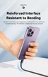 120W кабель Lenovo швидка зарядка 3 в 1 MicroUSB + TypeC + Lightning 3-in-1 Fast Charging 3в1 120см Заряджає iPhone, Apple, Android, Samsung, Xiaomi та ін. - зображення 10