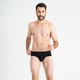 Чоловічі труси сліпи з бавовни, Anatomic Slips Black Series, чорний M BS190-01 - изображение 3
