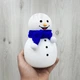 Детский настольный аккумуляторный светодиодный силиконовый ночник с USB 7 цветов свечения 17.5х12.7х12.5 см (478178-Prob) Снеговик - изображение 4