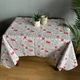 Скатерть Новогодние котики рогожка 150 х 180 см Серая - изображение 3