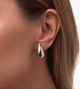 Сережки Fashion Jewerly КАПЛИ 2,5 см пусеты серебристые (SVS) - изображение 6
