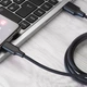 Кабель Proove Striped Silicone USB to Type-C (3A. 1M) Black - зображення 2