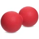 Мяч кинезиологический двойной Duoball (мини валик) Zelart Pro (TPR, р-р 12,5x6см, Красный) (FI-8234_Красный) - изображение 1