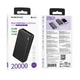Павербанк повербанк 20000mAh зі швидкою зарядкою 22.5W BOROFONE BJ56A |2USB/Type-C, 18W| Чорний - зображення 2