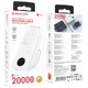 Павербанк з вбудованими кабелями Type-C/Lightning/micro USB/ USB 20000mAh BOROFONE BJ53A |1USB| Білий - зображення 2