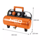 Kompresor powietrza NEO Tools akumulatorowy Energy+ 18 V 8 bar 3.8 l 04-620 (5907558495980) - obraz 9