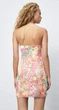 Сукня жіноча ZARA Satin Floral Pink Yellow Mini Dress S Різнокольоровий (8342\317\050) - зображення 2