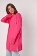 Женская вязаная туника oversize с разрезами по бокам Lurex Фуксия One Size (0270) - изображение 5