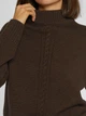 Свитер женский Arber T-Neck Wamb3 Wtr-149 W10.15.38.444 S Коричневый (ARB2800000169367) - изображение 4