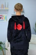 Пижама Кигуруми My Kigu Мужская Аниме Наруто Акацуки с ушками Черный размер XL 175-185 см (21107411) - изображение 2
