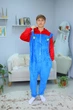 Піжама кігурумі Kigurumi для хлопчика Super Mario Супер Маріо Синій на зріст 130-145 см (205442) - зображення 2