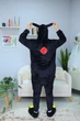 Пижама Кигуруми My Kigu Мужская Аниме Наруто Акацуки с ушками Черный размер XL 175-185 см (21107411) - изображение 6