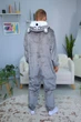 Піжама Кігурумі My Kigu Чоловіча Сумний Хаскі Сірий розмір M 155-165 см (21090411) - зображення 7