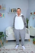 Піжама Кігурумі My Kigu Чоловіча Сумний Хаскі Сірий розмір M 155-165 см (21090411) - зображення 8