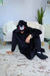 Пижама кигуруми Kigurumi для мальчика Кумамото Медведь Кумамон Черный на рост 165-175 см (204142) - изображение 2