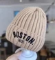 Дитяча демісезонна зимова шапка-біні в'язана Boston 47-51 см Бежевий від 0 до 4 років YU2KI - изображение 2