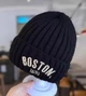 Дитяча демісезонна зимова шапка-біні в'язана Boston 47-51 см Чорна від 0 до 4 років YU2KI - изображение 2