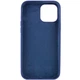 Чохол Silicone Case Full Protective (AA) NO LOGO для Apple iPhone 14 Pro (6.1") Синій / Deep navy - изображение 3
