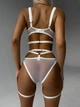 Комплект білизни Sexy White Secret, Білий, XL - зображення 3