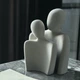Абстрактна статуетка для пар Art Modern 20х25+20х15см Білий (M-4461W) - изображение 1