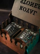 Камні для віскі Royal Stones дерев'яний набір Шахи + 2 келихи Bohemia Diamond 230 мл 12 шт каменів + мішечок + 2 підставки + щипці - зображення 8