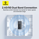 Wi-Fi адаптер Baseus FastJoy Series High Speed 650Mbps Dual Band 2.4GHz/5GHz USB Wifi Adapter (BS-OH170) - изображение 12