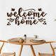 Вінілова наклейка Welcome to our home 71 х 32 см (ласкаво просимо) Happy Pocket Коричневий матовий (HP-067M-800M) - зображення 3