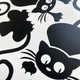 Набор наклеек на стену Happy Pocket Игривые Коты (котики мышка рыбка лапки) виниловые наклейки в детскую матовая Черный (HP-012-070M) - изображение 5