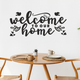 Наклейка на стену Welcome to our home 49 х 22 см (добро пожаловать в дом) Happy Pocket Черный матовый (HP-067S-070M) - изображение 4