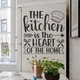 Вінілова наклейка Кухня серце будинку 49х50см (The kitchen is the heart) Happy Pocket Чорний матовий (HP-072S-070M) - зображення 5