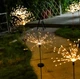 Ліхтар садовий Феєрверк на сонячній батареї 90 led для дому, для дачі, для походу, для відпочинку, для туризму, для кемпінгу, для полювання - зображення 2