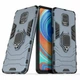 Чехол Iron Ring для Xiaomi Redmi Note 9S бампер противоударный с подставкой кольцом Dark-Blue - изображение 1