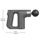 Массажер пистолет Fascial Gun KH-740 Чёрный с насадками мышечный портативный ручной для спины и тела - изображение 2