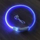 Светодиодный влагостойкий ошейник для собак USB М-40 см отрезной Зеленый - изображение 2