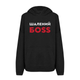 Худи с принтом ТiШОТКА Шалений Боss С юмором про HUGO BOSS L Черный (1062881307) - изображение 1