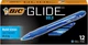 Набор шариковых ручек 12 шт. автоматических BIC Atlantis Velocity Bold, 1,6 мм Синяя (VLGB11-Blu) - изображение 1
